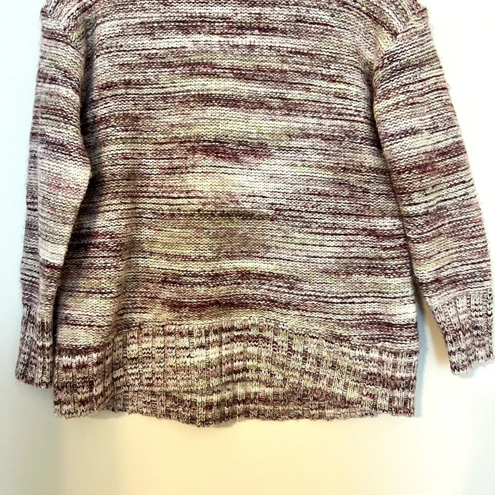 2/$15 Old Navy Cozy Multicolor Knit Sweater Green Pink Neutral Pullover Size XS